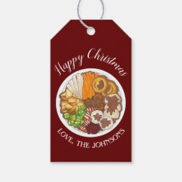 kerstfeest Britse feestelijke feestelijke Britse f Cadeaulabel