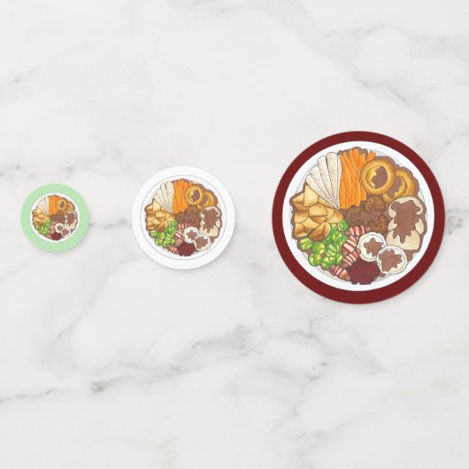 kerstfeest Britse feestelijke feestelijke Britse f Confetti (Achterkanten)