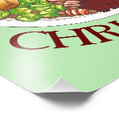 kerstfeest Britse feestelijke feestelijke Britse f Foto Afdruk (Hoek)