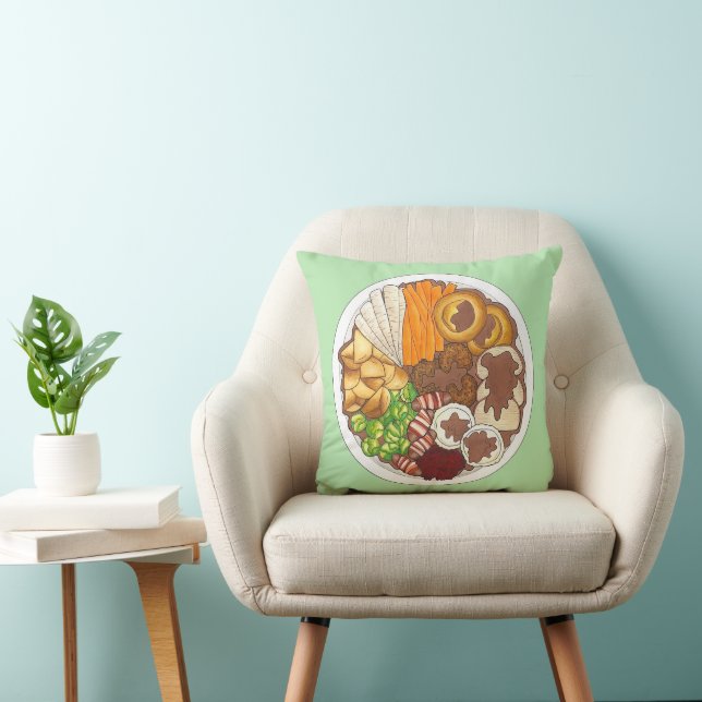 kerstfeest Britse feestelijke feestelijke Britse f Kussen (Stoel)