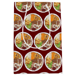 kerstfeest Britse feestelijke feestelijke Britse f Medium Cadeauzakje