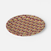 kerstfeest Britse feestelijke feestelijke Britse f Papieren Bordje (Gekanteld)