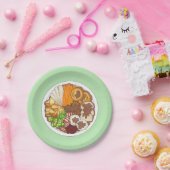 kerstfeest Britse feestelijke feestelijke Britse f Papieren Bordje (Feest)