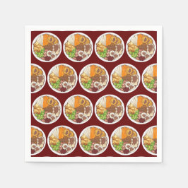 kerstfeest Britse feestelijke feestelijke Britse f Servet