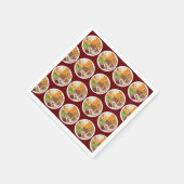 kerstfeest Britse feestelijke feestelijke Britse f Servet (Hoek)