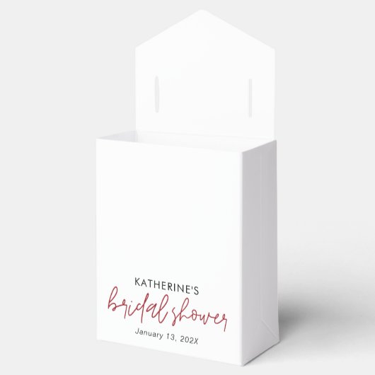 Kerstfeest Bruiloftsborrel in de Winter  Bedankdoosjes (Geopend)