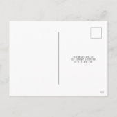 Kerstfeest Buffel rood Plaid Save the Date Feestdagenkaart (Achterkant)