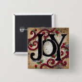 Kerstfeest — Buttonnen Vierkante Button 5,1 Cm (Voorkant /achterkant)