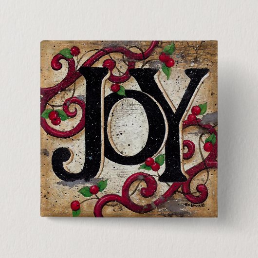 Kerstfeest — Buttonnen Vierkante Button 5,1 Cm (Voorkant)