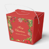 Kerstfeest cadeau doos voor bedrijfspartij bedankdoosjes (Achterkant)