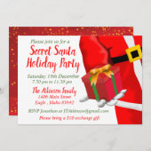 Kerstfeest cadeau ruil Secret Santa feest Kaart (Voorkant / Achterkant)