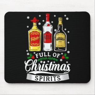 Kerstfeest Cadeau Vol Alcohol Drinken Muismat