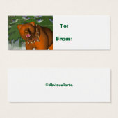 kerstfeest, cadeaulabel mini visitekaartjes (Voorkant /achterkant)