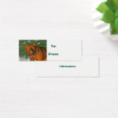 kerstfeest, cadeaulabel mini visitekaartjes (Bureau)