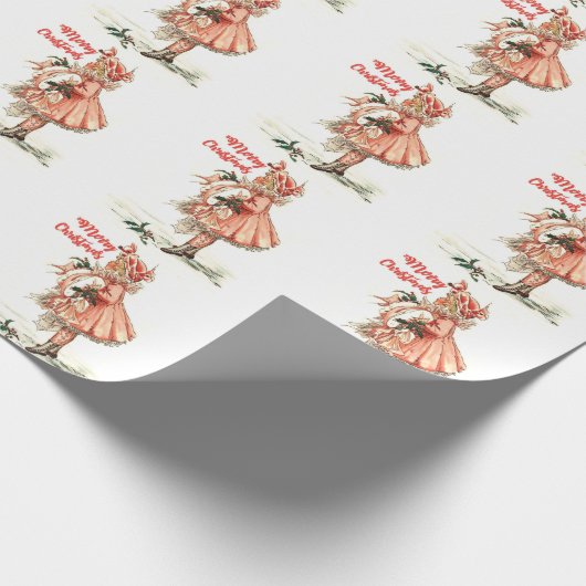  kerstfeest cadeaupapier (Hoek)