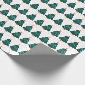 kerstfeest cadeaupapier (Hoek)