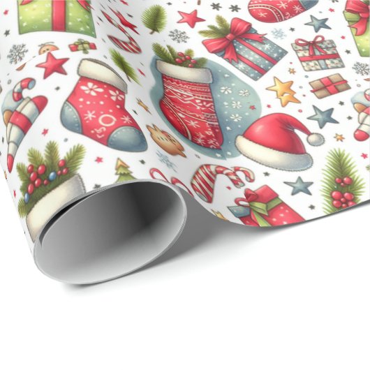 Kerstfeest Cadeaupapier (Rol Hoek)