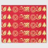 Kerstfeest Cadeaupapier (Vlak)