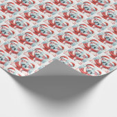 kerstfeest cadeaupapier (Hoek)