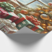 kerstfeest cadeaupapier (Hoek)