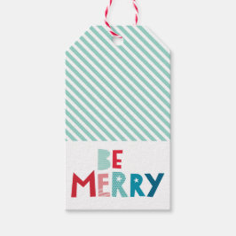 KERSTFEEST CADO wees vrolijk leuk kleurrijk kerst  Cadeaulabel