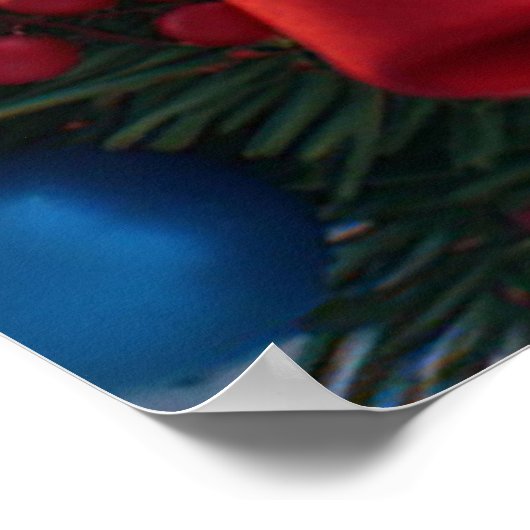 Kerstfeest Cartoon Sinterklaas Poster (Hoek)