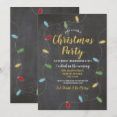 Kerstfeest Chalk Lights Feestelijke boom Kerstmis Kaart (Voorkant / Achterkant)