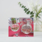 Kerstfeest Champagne Feestdagenkaart (Staand voorkant)