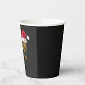 Kerstfeest Chanoeka Joodse Kerstman Menorah Papieren Bekers (Links)