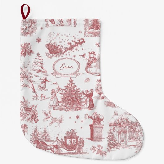 Kerstfeest Chinoiserie Grote Kerstsok (Voorkant)