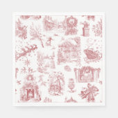 Kerstfeest Chinoiserie Servet (Voorkant)