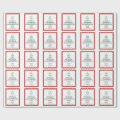 Kerstfeest Christelijk Geloof Jezus Religieus Cadeaupapier (Vlak)