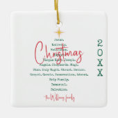 Kerstfeest Christelijk Geloof Jezus Religieus Keramisch Ornament (Voorkant)