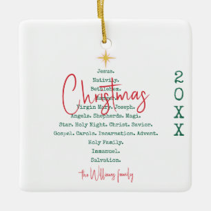 Kerstfeest Christelijk Geloof Jezus Religieus Keramisch Ornament