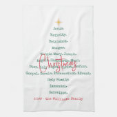 Kerstfeest Christelijk Geloof Jezus Religieus Theedoek (Verticaal)