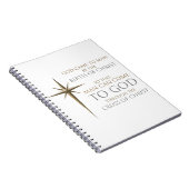 Kerstfeest Christelijke Faith Star: geboorte en kr Notitieboek (Rechterzijde)