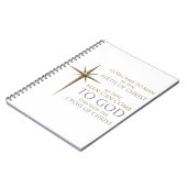 Kerstfeest Christelijke Faith Star: geboorte en kr Notitieboek (Linkerzijde)