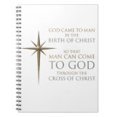 Kerstfeest Christelijke Faith Star: geboorte en kr Notitieboek (Voorkant)