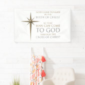 Kerstfeest Christelijke Faith Star: Geboorteplaats Spandoek (Insitu)