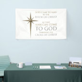 Kerstfeest Christelijke Faith Star: Geboorteplaats Spandoek (Beurs)