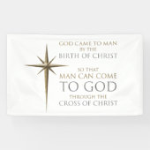 Kerstfeest Christelijke Faith Star: Geboorteplaats Spandoek