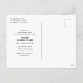 Kerstfeest Cocktail Kerstfeest Partij Save The Dat Feestdagenkaart (Achterkant)