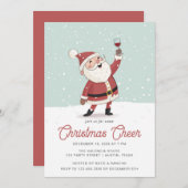 Kerstfeest Cocktail Party Kaart (Voorkant / Achterkant)