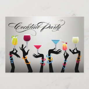 Kerstfeest Cocktailparty Cheers! Kaart