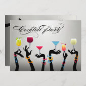 Kerstfeest Cocktailparty! Kaart (Voorkant / Achterkant)