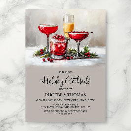 Kerstfeest Cocktailparty Kaart
