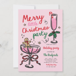 Kerstfeest Cocktailparty Kaart