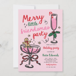 Kerstfeest Cocktailparty met Kleine Vrienden Kaart