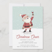 Kerstfeest Cocktailparty met Sinterklaas Kaart (Voorkant)