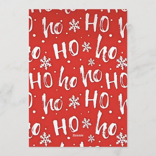 Kerstfeest Cocktailparty Uitnodiging (Achterkant)